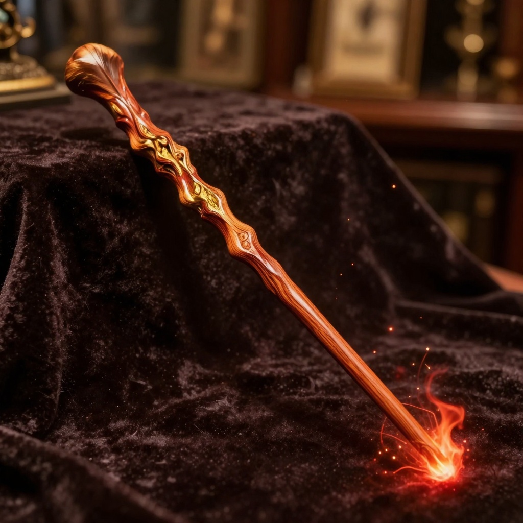 Holly & Phoenix Feather wand
