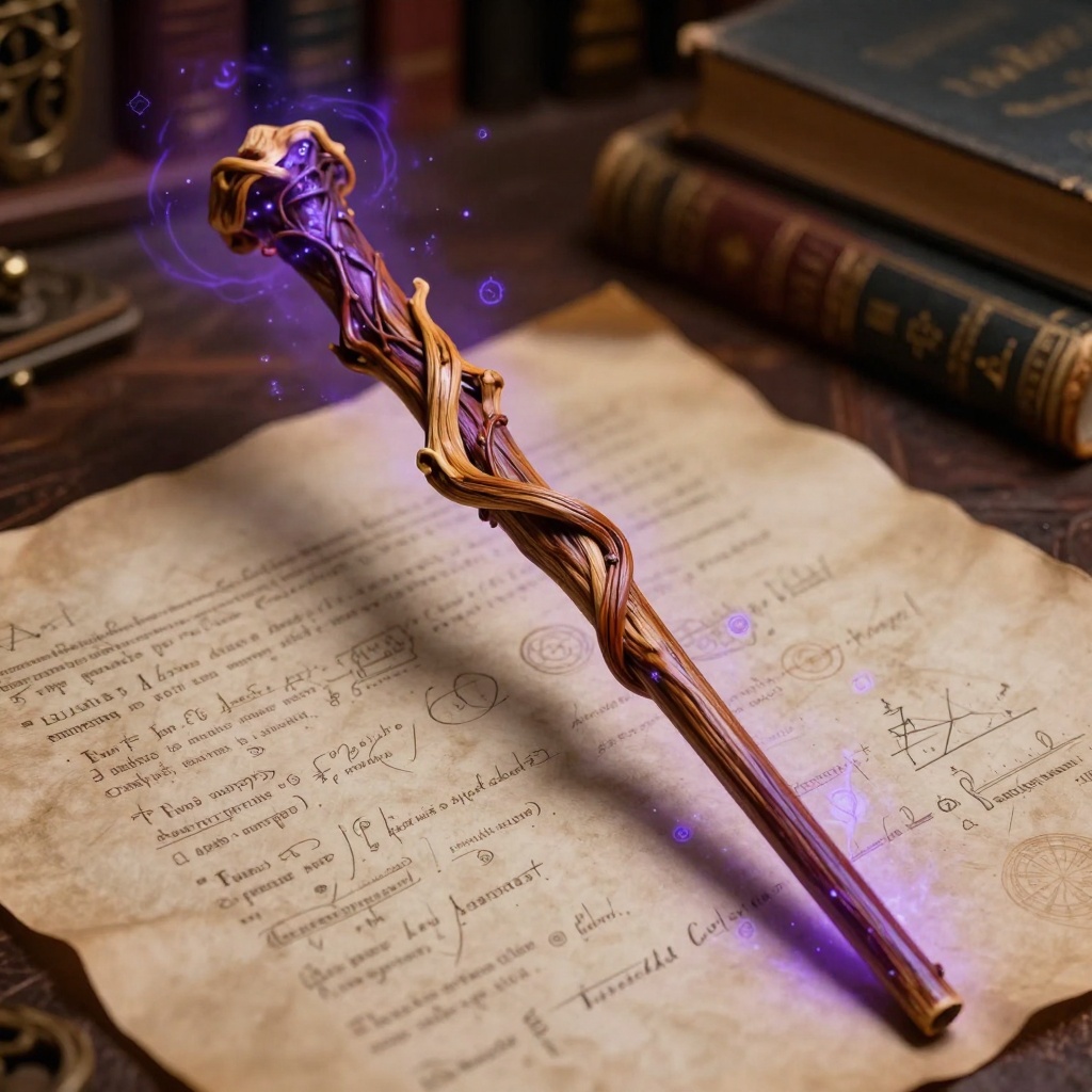 Vine & Dragon Heartstring wand